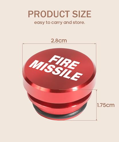 Image of bylikeho Cigarette Lighter Plug Cover,Aluminum Cigarette Lighter Plug Plug,Car Accessories Button Decorations Plug,Fits Most Automotive Vehicles Boats with Standard 12 Volt Power Source (Red /Fire)
