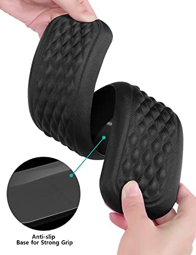 VAYDEER Keyboard and Mouse Wrist Rest Pad Padded Memory Foam Hand Rest Support for Office, Computer, Laptop, Mac Typing and Wrist Pain Relief and Repair (17.32+5.91 inches, Black)