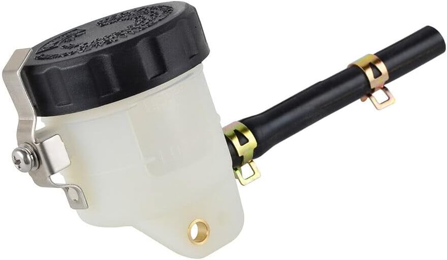 Front Brake Fluid Reservoir Oil Cup Tank Container Aftermarket Parts Replacement Compatible for Kawasaki Ninja ZX14R ZX10R ZX6R Z1000 ZX7R ZX9R ZZR600 Suzuki GSXR 600 750 1000 YZF-R1 YZF-R6