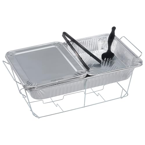 Sterno Chafing Dish Buffet Set - Chafing Dishes for Buffet, Catering Supplies Buffet Display - Pack of 9 Chafing Dish Set (Warming Fuel Sold Separately)