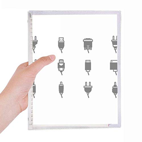 Carnet de notes à spirale rechargeable en cuir élégant pour professionnels
