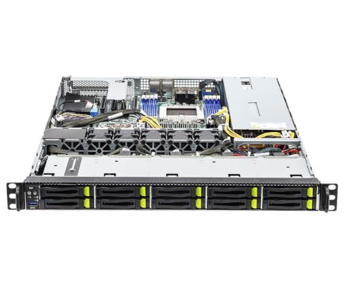 Image of Asrock Rack Server Barebone 1U10E-ALTRA /1L2T 1U Single-Socket Ampere Altra / Altra Max Series NVMe Server | Supports 10x Hot-Swap 2.5 inch PCIe 4.0 NVMe, 8x DDR4 DIMM,1x PCIe 4.0 x16, 650W Platinum RPSU