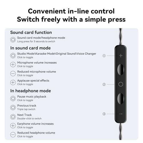 Image of NE81 In-Ear Monitor Headphones, 3 in 1 Wired Gaming Earbuds with Detachable Cable, Switch to Wireless Bluetooth Earbuds in a Second, Hi-Fi In-Ear Headphones for Singers, Musicians, Drummers and DJ