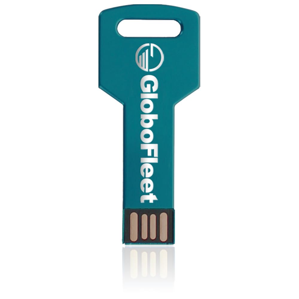 GloboFleet Starter Set Minimal DK II für kleinere und mittlere Unternehmen zum auslesen und archivieren der Fahrerkarte, Chipkartenleser und 8GB Downloadkey II (USB Key 8GB) DTCO 4.1 ready,
