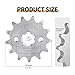 Moroxi 420 12T Motorcycle Front Engine Sprocket 17mm Compatible with 125cc140cc 160cc TaoTao Loncin Roketa Dirt Bike,Mini Bike,ATVs,Go Kart Sprocket