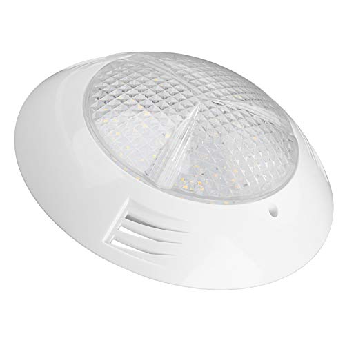 Goshyda LED Pool Lights, White Color Underwater Swimming Pool Light, 160 LED AC12V 18W IP68 Waterproof, 1.8m/6ft Wall-Mounted