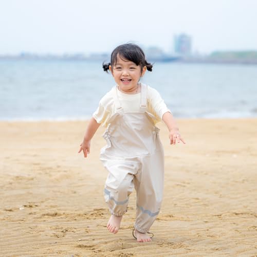 rain Pants Kids Suspender Waterproof Lightweight for Kid, Toddler Dirty Proof for Boys and Girls2