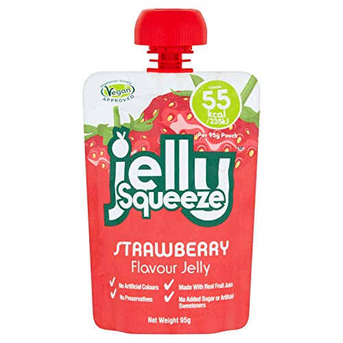 JellySqueeze Strawberry Flavour, Box of 16 x 95g pouches