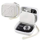 Digital Camera Case for AbergBest 21 Mega Pixels 2.7' LCD Rechargeable HD/Kodak Pixpro/Canon PowerShot ELPH 180/190/Sony DSCW800/DSCW830 Cameras, Travel Carrying Protective Case for Camera - White
