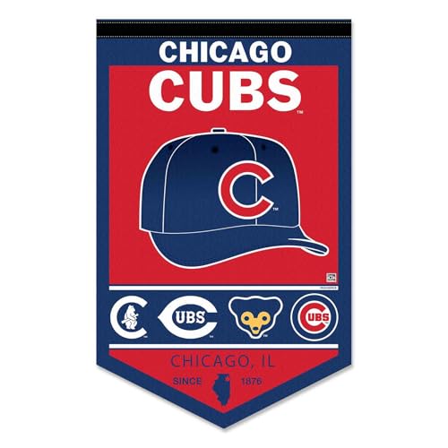 Bandera de béisbol de Chicago WinCraft de alta durabilidad con acabado clásico