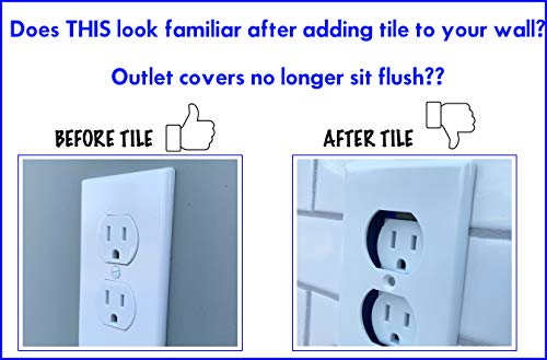 Outlet Extender By Outlet Extender Buddy – Electrical Box Extender Kit – Easily Fix Recessed Electrical Outlets #TOP1