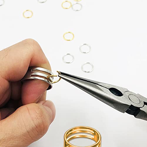 Jewelry Pliers And Jump Ring Open/Close Tool, Lyflux 2 Pieces Jump Ring Opening/Closing Rings Tool With Jump Ring Opening Pliers For Jewelry Beading Repair Making Supplies #TOP2