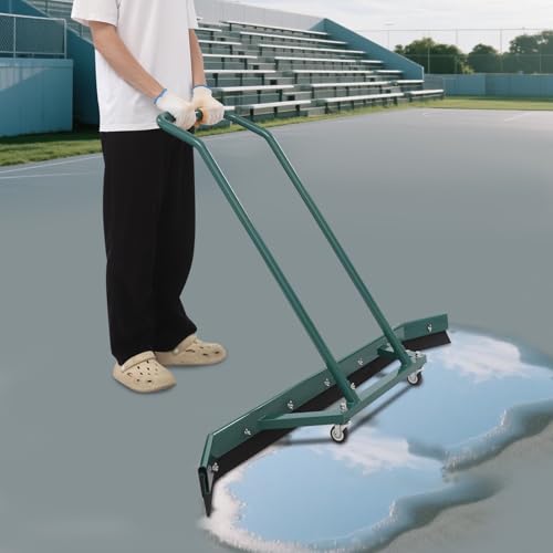 DSYOGX - Rasqueta de campo deportivo, rasqueta de acero inoxidable, cepillo manual de limpieza para suelos, para talleres, fábricas, suelos de cemento, suelos con revestimiento epoxi
