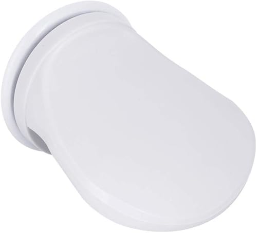 Reposapiés de ducha, soporte de succión para piernas, reposapiés de plástico antideslizante para ducha para el hogar, hotel, baño, color blanco