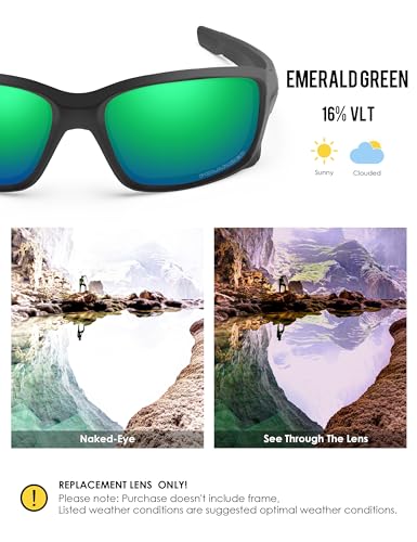 Image of BLAZERBUCK Anti-salt Polarize Replacement Lenses for Oakley Straightlink OO9331 Sunglass