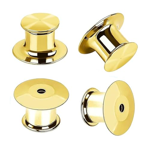 LICQIC 10 piezas doradas de metal para broches, etiquetas de nombre, manualidades, 10 unidades, color dorado