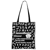 MINIGIU Accordionist Gift Accordionist Appreciation Gift Accordion Lover Gift Accordionist Tote Bag for Accordion Player (Accordionist Tote Bag)