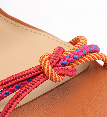 Arezzo Women's Camila Lace Up Strappy Chunky Heel Sandal, Multicolor, Size 5 #TOP5