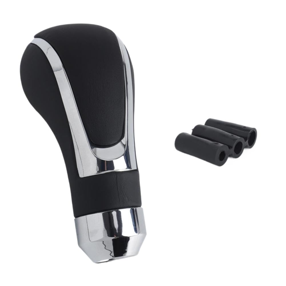 NPXhshMMA Universal Automobile Leather Gear Shift Knob M8 M10 M12 Compatible with Automatic and Manual Transmission Car Shift Lever Gear Stick Shifter(Color Name: Black)
