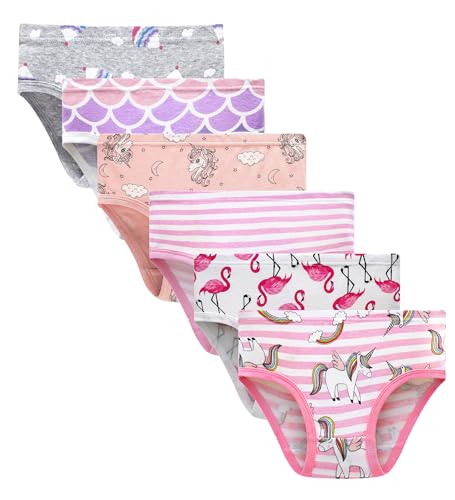 Image of Barara King Little Girls Soft 100% Cotton Underwear Toddler Panties Big Kids Undies