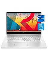 HP Envy 17 Laptop, 11th Gen Intel Core i7-1165G7, 12 GB RAM, 1 TB SATA Hard Drive &amp; 256 GB SSD Storage, 17.3-inch Full HD IPS Touchscreen, Windows 10 Home, HD Webcam, Audio by B&amp;O (17-cg1010nr, 2021)