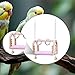 Bird Parrot Swing Toys Swing Hanging Wooden Perch Bird Cage Toys Chewing Standing for Budgie Parrots Macaw Budgerigar Finches