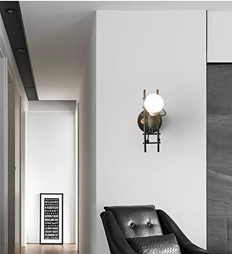 Lámpara de pared con muñeco escalador E27 para iluminación decorativa de pasillo 4