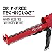 Newborn Octogun 930-GTD Drip-Free Caulking Gun - Gator Trigger Grip | Fits 1/10 Gallon Cartridge |10:1 Thrust Ratio | Smooth Hex Rod Cradle with Built-in Smoother Tool | Scraper & Plug Included