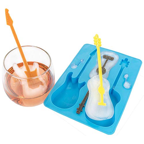 Bandeja de cubitos de hielo guitarra pack 4 azul miniatura 3