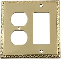 Vista 56 de Nostalgic Warehouse Egg & Dart Deco - Cubierta para placa de interruptor de salida eléctrica