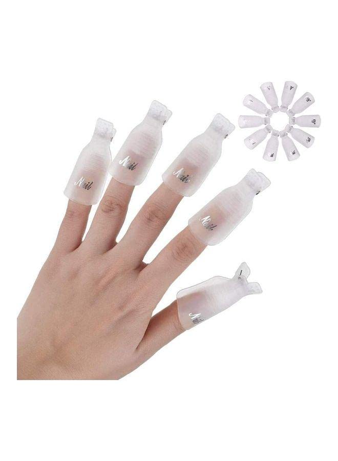 MissTiara 10-Piece Nail Remover Clip Set Clear