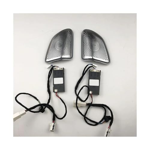Music Center Horn Audio Luminous Speaker Cover Compatible with Benz GLE-Class 2019-2023 Interior Door Ambient Light Speaker Cover