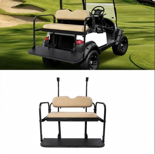 Beige Rear Flip Seat Kit for Club Car