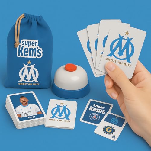 Jeu de cartes Megableu Super Kems Olympique Marseille - vue 5