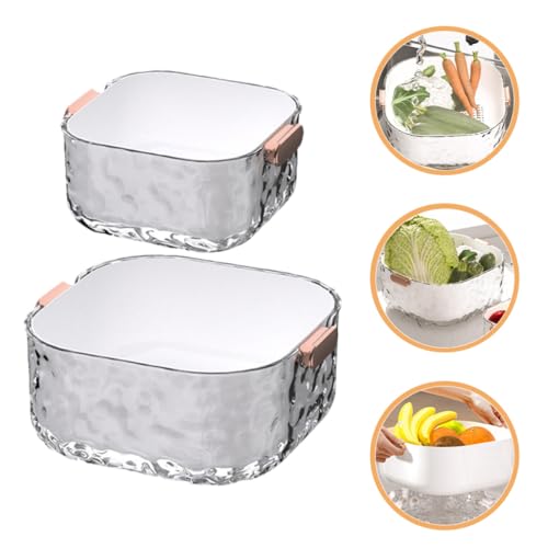Set de 2 cestas coladoras para cocina multifunción miniatura 7