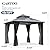 GARTOO 10x10FT Polycarbonate Hardtop Gazebo with Double Roof - Heavy-Duty Steel Frame Gazebo with Breathable Netting & Privacy Curtain for Patio, Porch, Garden, Lawn, Deck, Backyard