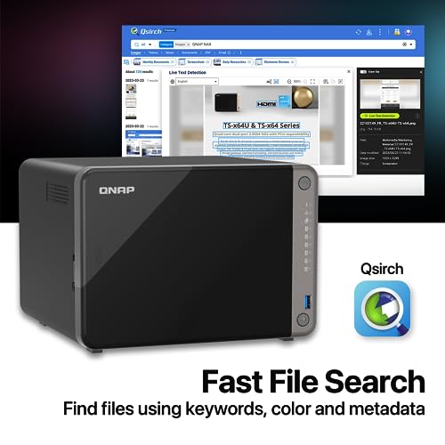 Image of QNAP TS-AI642-8G-US 6 Bay AI NAS with a Power-efficient ARM Processor and NPU for AI-Powered Video and Image Recognition Applications (Diskless)