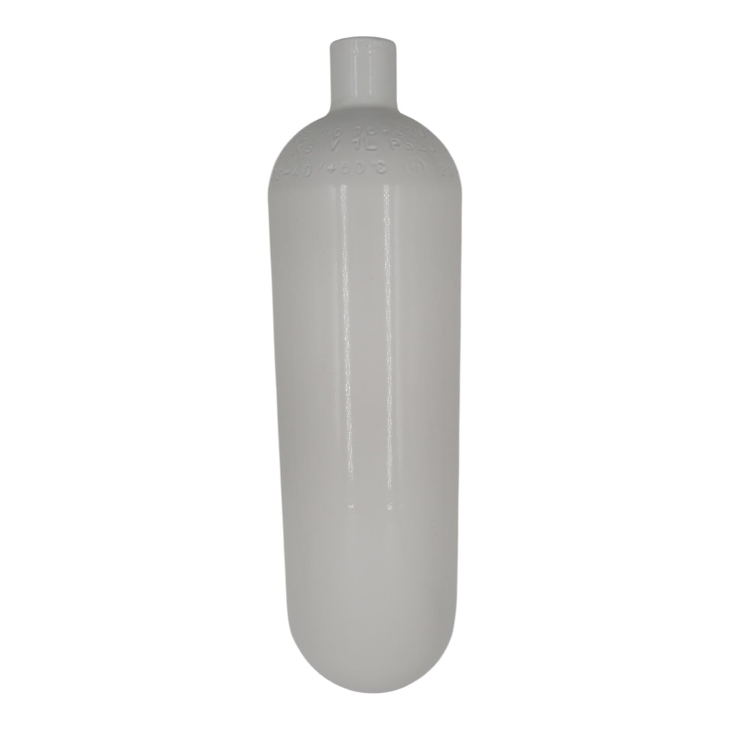 Bouteille en acier - 1 l - 200 bar - Diamètre de la bouteille : 83 mm - Sans valve