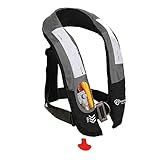 Eyson Inflatable Life Jacket Life Vest Highly Visible Automatic for Adults (Grey)