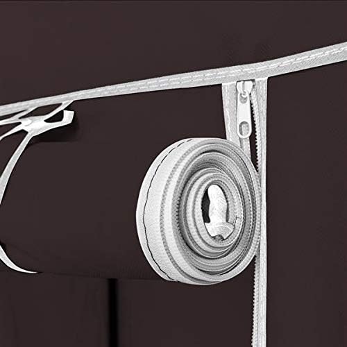 HopeHope 67" Portable Clothes Closet Organizer No-Woven Fabric Cover,Shelves for Extra Storage Clothes Closet Portable Wardrobe Durable Clothes Storage Organizer Brown