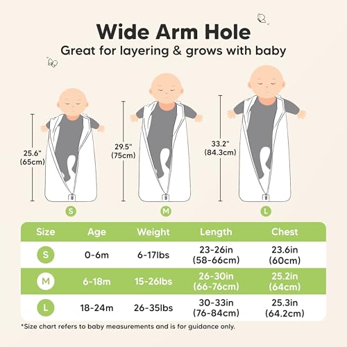Image of 2-Pack Baby Sleep Sacks, Zipper Wearable Blanket - 100% Organic Cotton 0.5TOG, Soft Lightweight Toddler Sleeping Sack 6-12 months, Easy to Wear Newborn Swaddles Sleepsack (Roarsome, M)