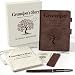 BELIVIUM Grandpa Gifts, Grandpa I Want to Hear Your Story Leather Journal Set, Best Father Day Gift 2026, Guided Legacy Book to Record Grandpas Life Story, Fathers Day Gift for Grandpa from Daughter/Son/Grandchildren