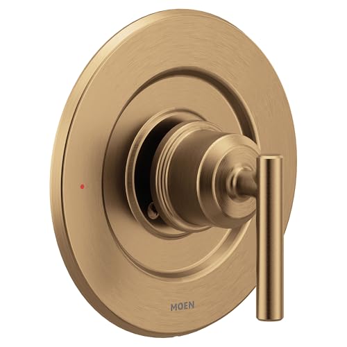 Manija de Ducha Moen Gibson en Bronce Dorado con Balanceo de Presión, Válvula Posi-Temp Requerida, Modelo T2901BZG miniatura 1