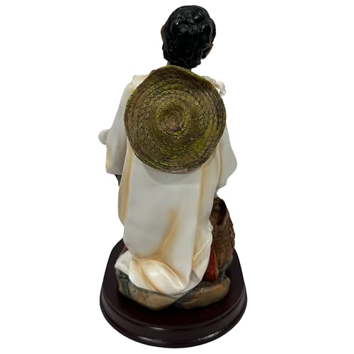 Estatua religiosa de Santo Juan Diego de resina 8 pulgadas miniatura 2