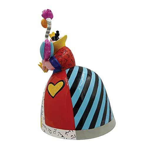 Enesco Disney by Romero Britto Alice in Wonderland Queen of Hearts Holding Flamingo Mallet Figurine, 8.27 Inch, Multicolor - image 4