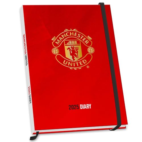 2025 Diary Manchester United FC Week to View A5 Football Diary Official Product