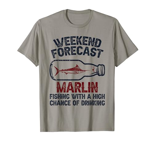 Fisher Weekend Previsioni Pesca - Pesce Marlin Maglietta