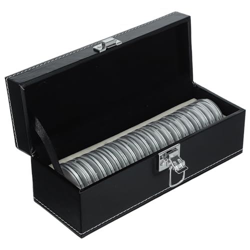 Boîte de rangement pièces de monnaie plastique rigide et EVA pour transporter 20 pièces