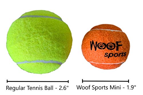 image for Woof Sports SMALL Tennis Balls for Dogs (1.9
