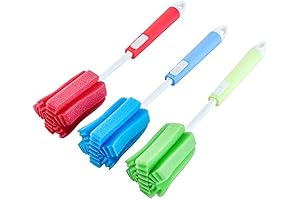 3-Piece Water Bottle Sponge Brush